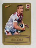 NRL 2012 Champions Gold Parallel Card #136 Ben Creagh St George Illawarra Dragons