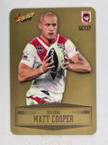 NRL 2012 Champions Gold Parallel Card #137 Matt Cooper St George Illawarra Dragons
