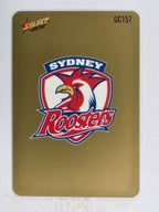 NRL 2012 Champions Gold Parallel Card #157 Sydney Roosters Logo