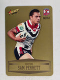 NRL 2012 Champions Gold Parallel Card #161 Sam Perrett Sydney Roosters