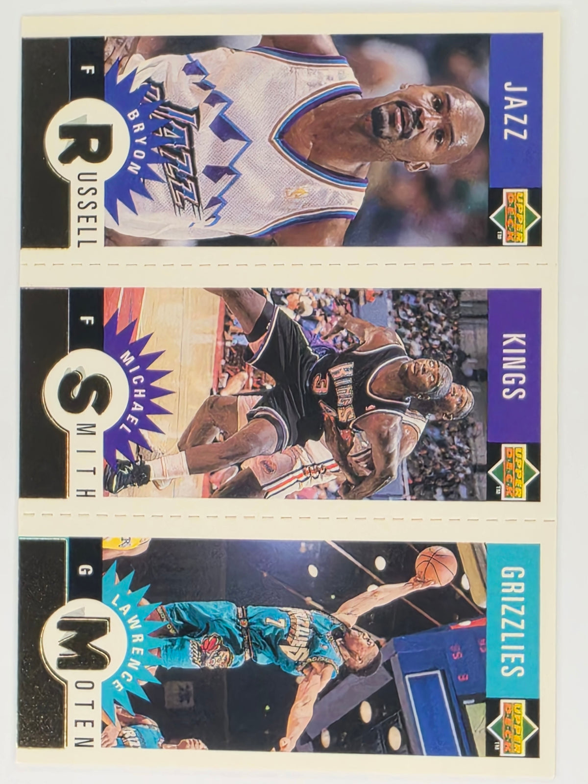 NBA Upper Deck 95-96 | Crash the Game | #M176/M162/M173 | Grizzlies/Kings/Jazz (Parallel)