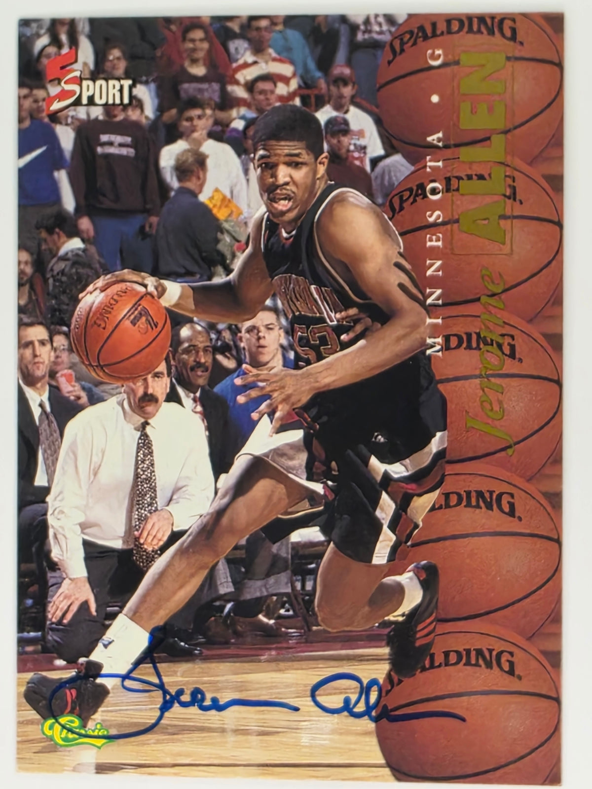 1995 Classic 5 Sports Autograph | Jerome Allen | Minnesota
