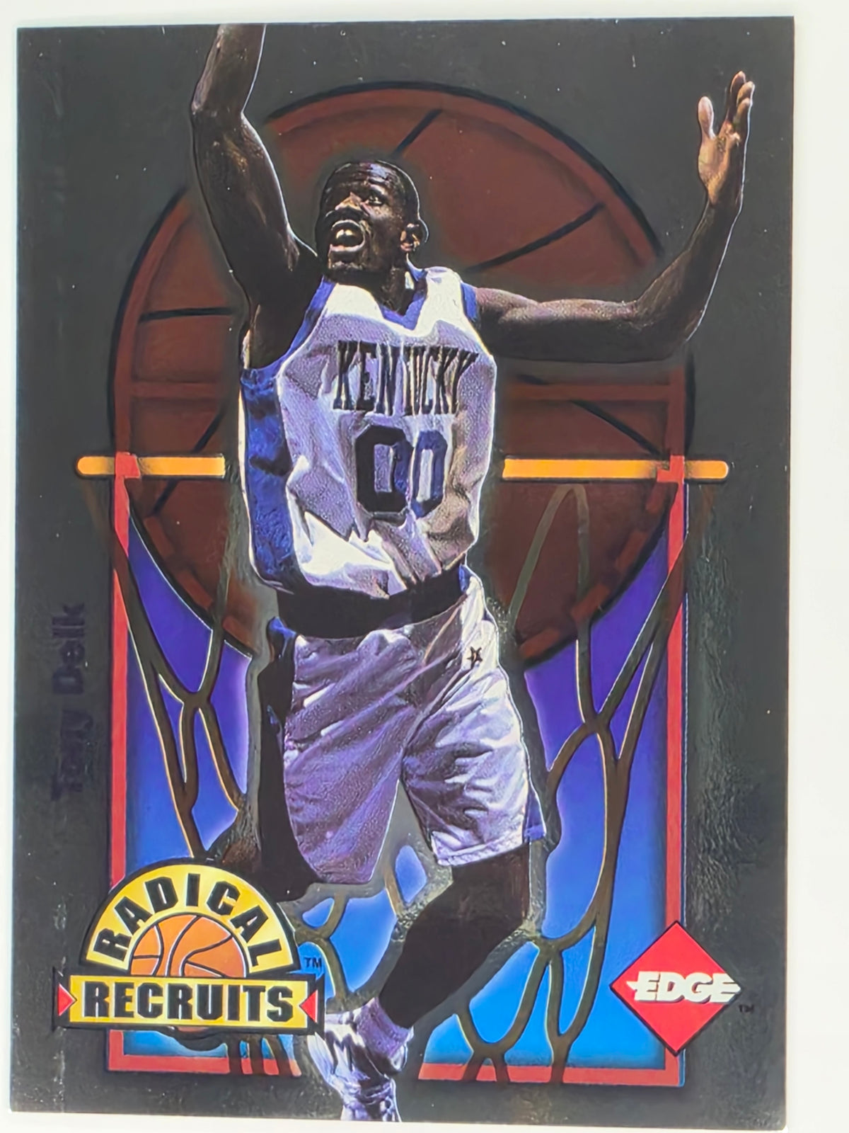 1996 Collector's Edge Radical Recruits - Tony Delk - Kentucky Wildcats - Serial #3573/6750