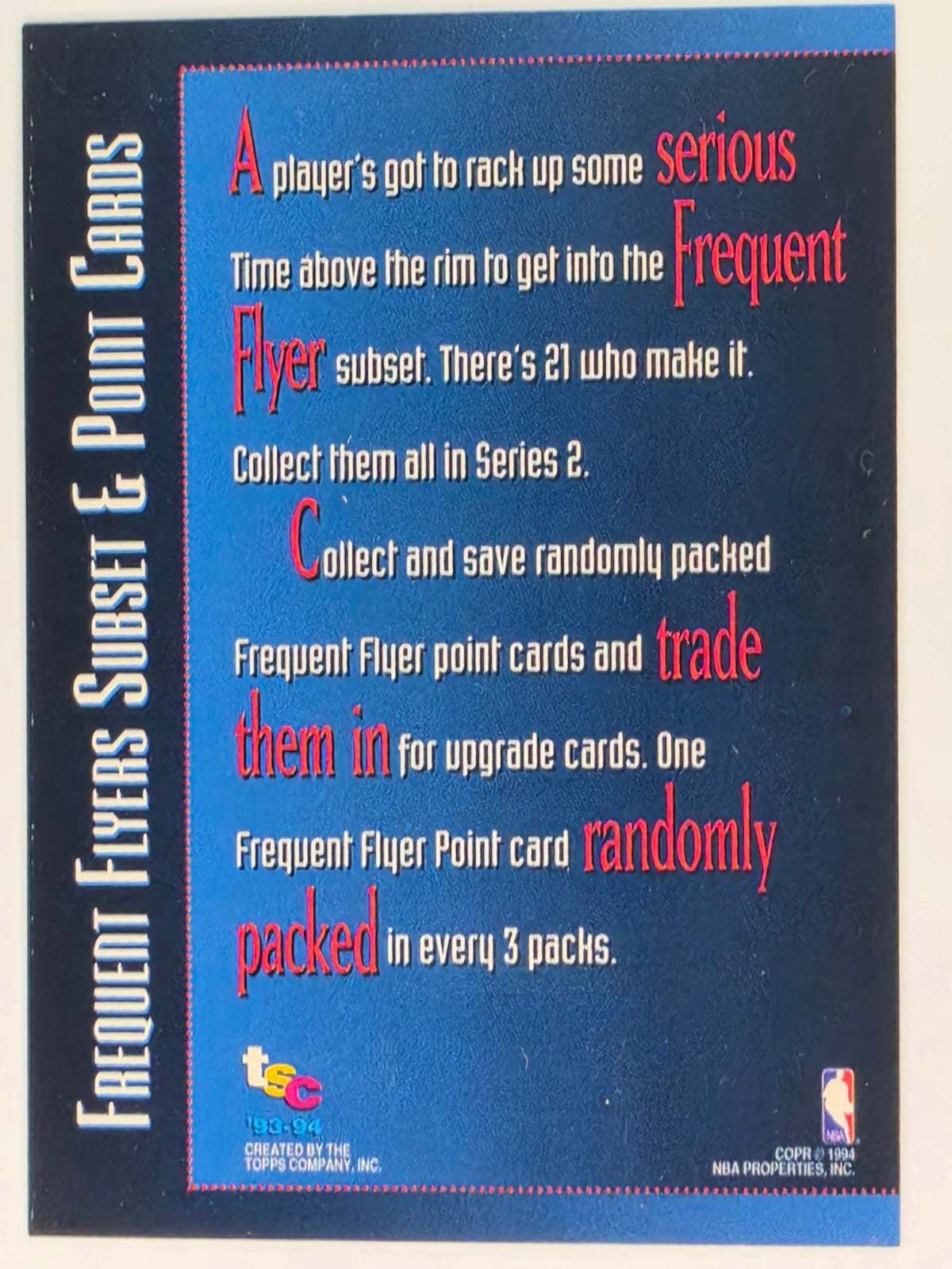NBA 93-94 | Frequent Flyers | Blue