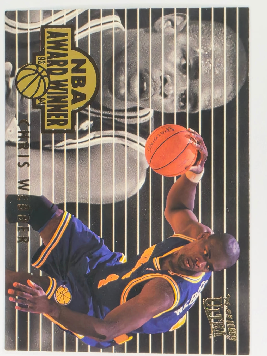 NBA Fleer Ultra 94-95 | Award Winner | #4 | Chris Webber | Golden State Warriors