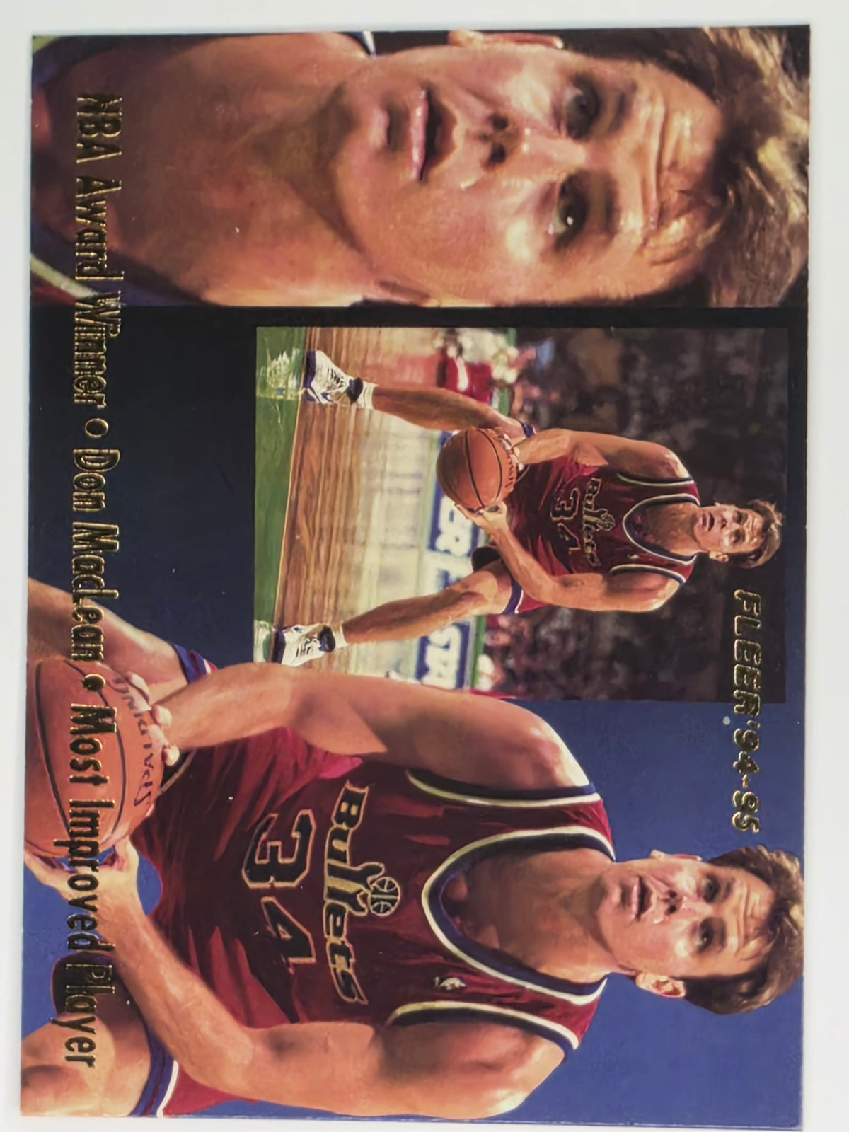 NBA Fleer 94-95 | Award Winner | #2 | Don Maclean | Washington Bullets