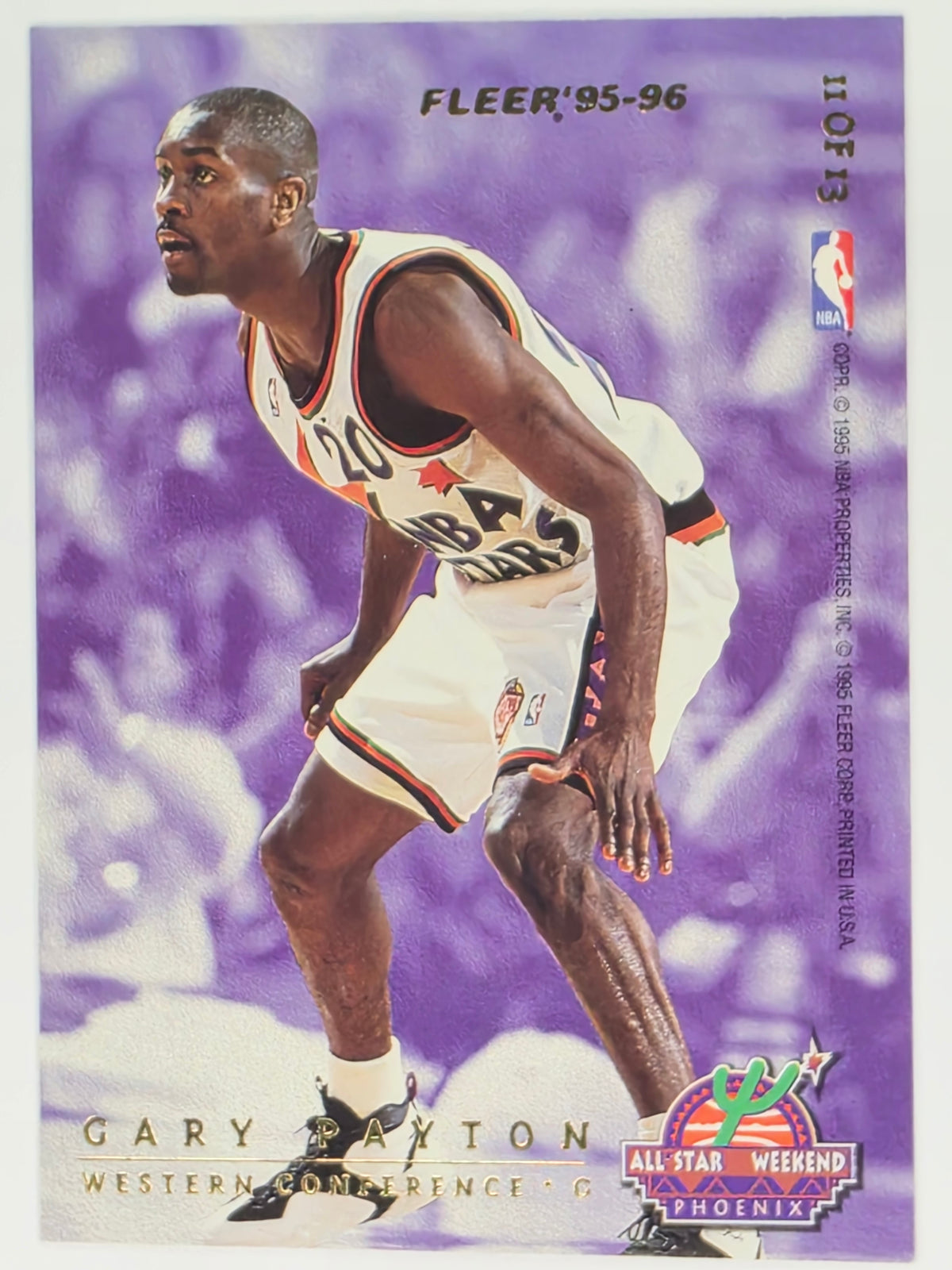 NBA Fleer 95-96 | All Star Weekend | #11 | Dana Barros/Gary Payton