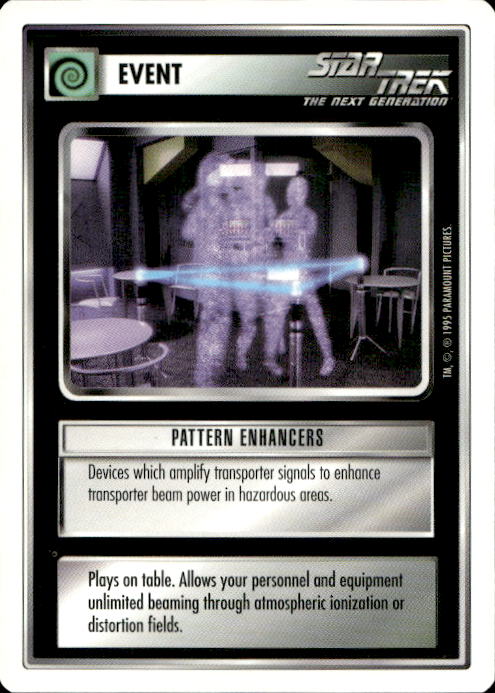 Star Trek The Next Generation | 1E Premiere 1995 White | Pattern Enhancers Common