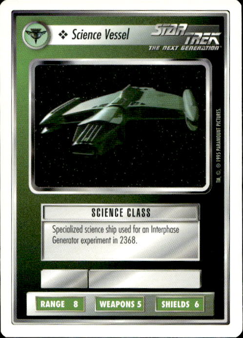 Star Trek The Next Generation | 1E Premiere 1995 White | Science Vessel Common