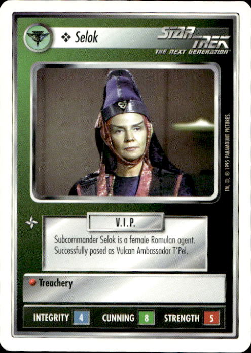 Star Trek The Next Generation | 1E Premiere 1995 White | Selok Common