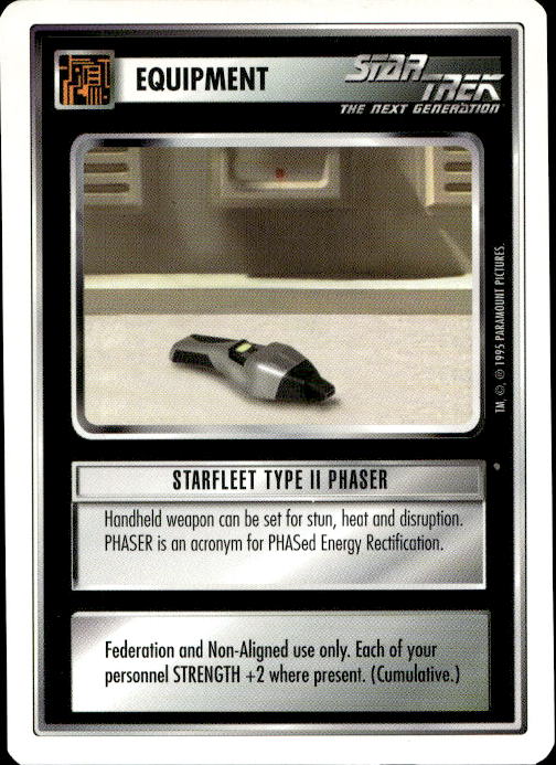 Star Trek The Next Generation | 1E Premiere 1995 White | Starfleet Type II Phaser Common