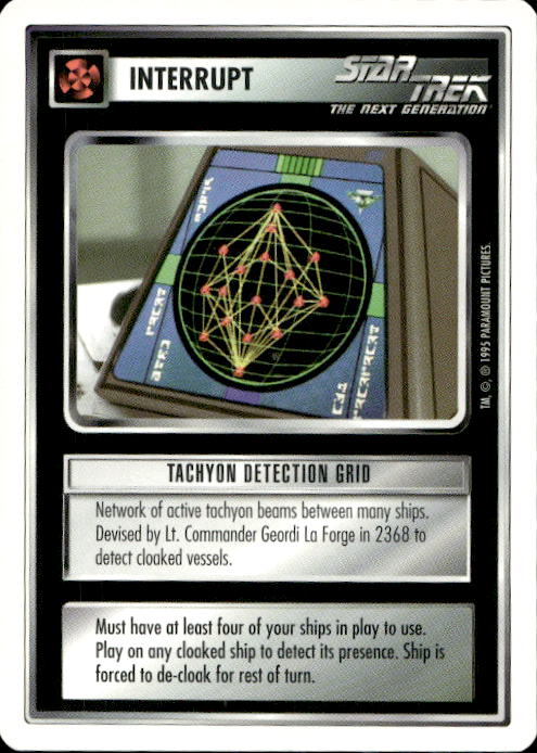Star Trek The Next Generation | 1E Premiere 1995 White | Tachyon Detection Grid Common