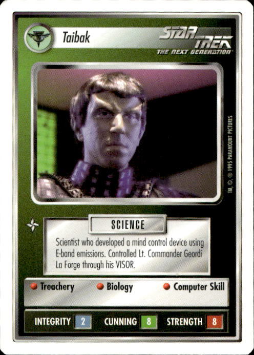 Star Trek The Next Generation | 1E Premiere 1995 White | Taibak Uncommon