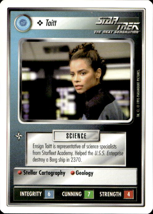 Star Trek The Next Generation | 1E Premiere 1995 White | Taitt Common