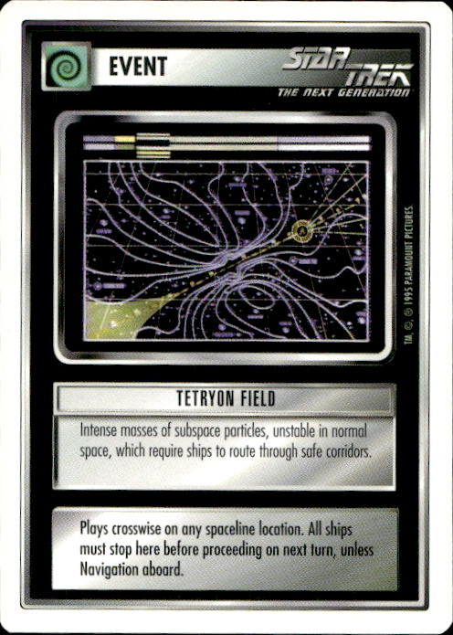Star Trek The Next Generation | 1E Premiere 1995 White | Tetryon Field Common