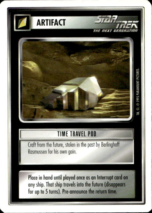 Star Trek The Next Generation | 1E Premiere 1995 White | Time Travel Pod Rare