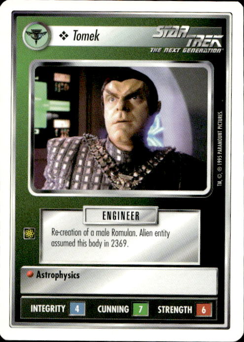 Star Trek The Next Generation | 1E Premiere 1995 White | Tomek Common