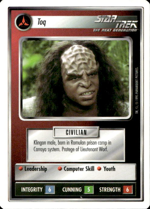 Star Trek The Next Generation | 1E Premiere 1995 White | Toq Uncommon
