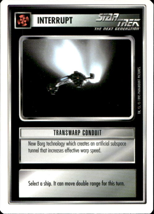 Star Trek The Next Generation | 1E Premiere 1995 White | Transwarp Conduit Uncommon