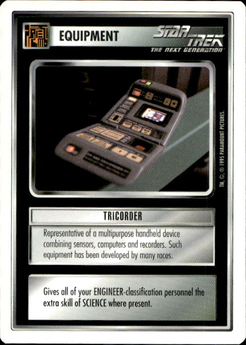 Star Trek The Next Generation | 1E Premiere 1995 White | Tricorder Common