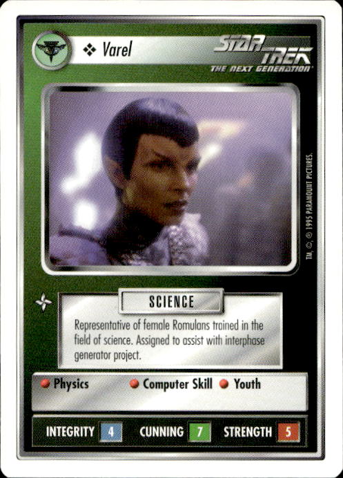 Star Trek The Next Generation | 1E Premiere 1995 White | Varel Common