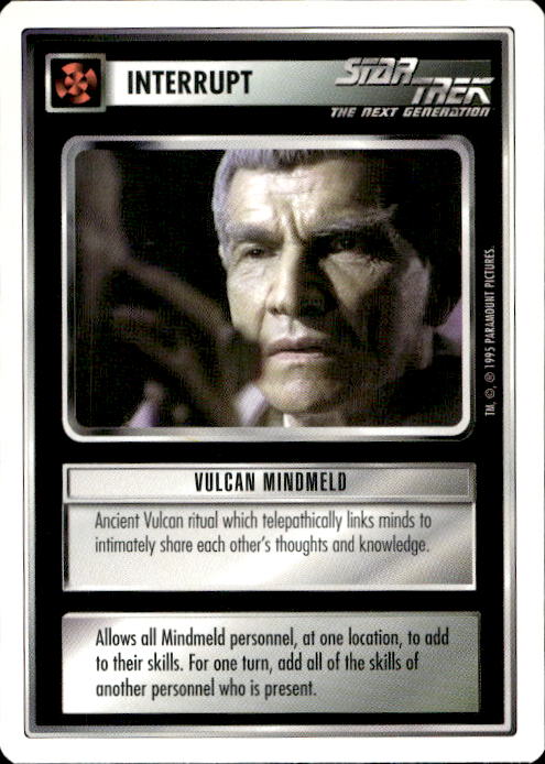 Star Trek The Next Generation | 1E Premiere 1995 White | Vulcan Mindmeld Uncommon