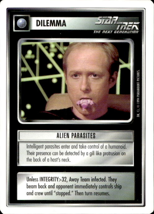 Star Trek The Next Generation | 1E Premiere 1994 White | Alien Parasites Uncommon
