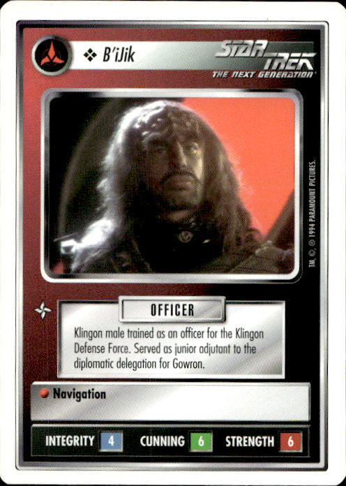 Star Trek The Next Generation | 1E Premiere 1994 White | B'iJik Common