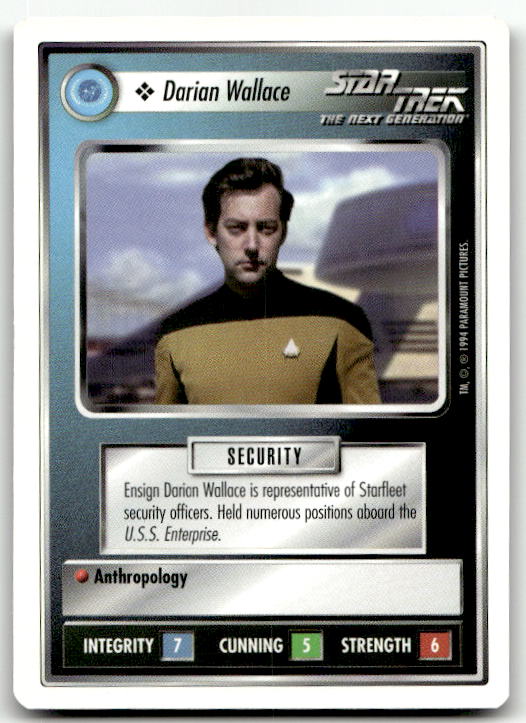 Star Trek The Next Generation | 1E Premiere 1994 White | Darian Wallace Common