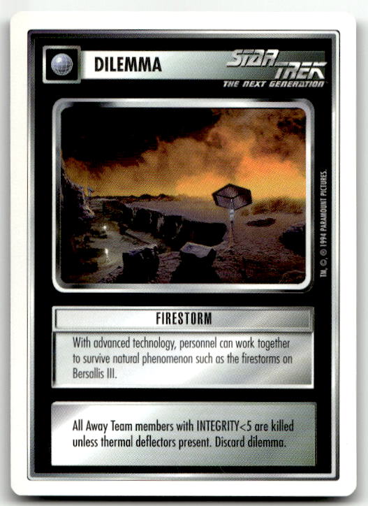 Star Trek The Next Generation | 1E Premiere 1994 White | Firestorm Uncommon