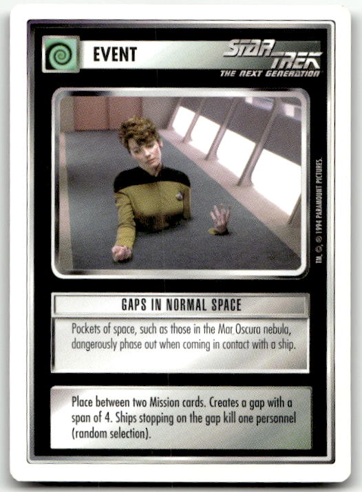 Star Trek The Next Generation | 1E Premiere 1994 White | Gaps In Normal Space Uncommon
