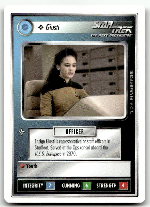 Star Trek The Next Generation | 1E Premiere 1994 White | Giusti Common