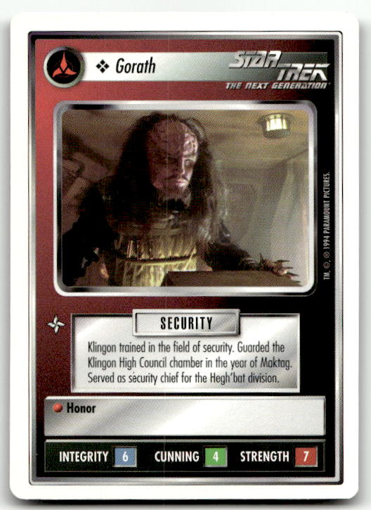 Star Trek The Next Generation | 1E Premiere 1994 White | Gorath Common