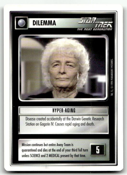 Star Trek The Next Generation | 1E Premiere 1994 White | Hyper-Aging Uncommon