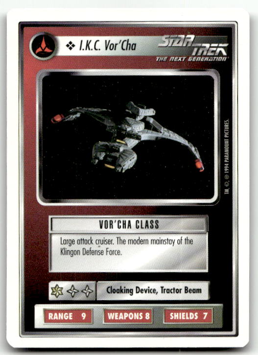 Star Trek The Next Generation | 1E Premiere 1994 White | I.K.C. Vor'Cha Common