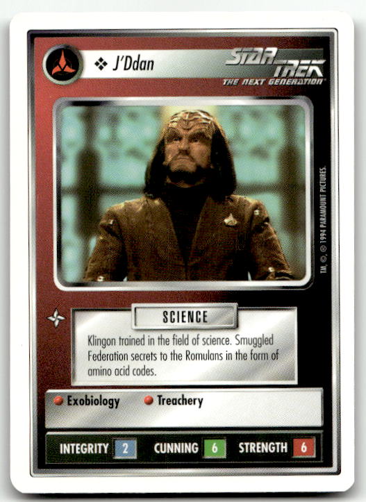 Star Trek The Next Generation | 1E Premiere 1994 White | J'Ddan Common