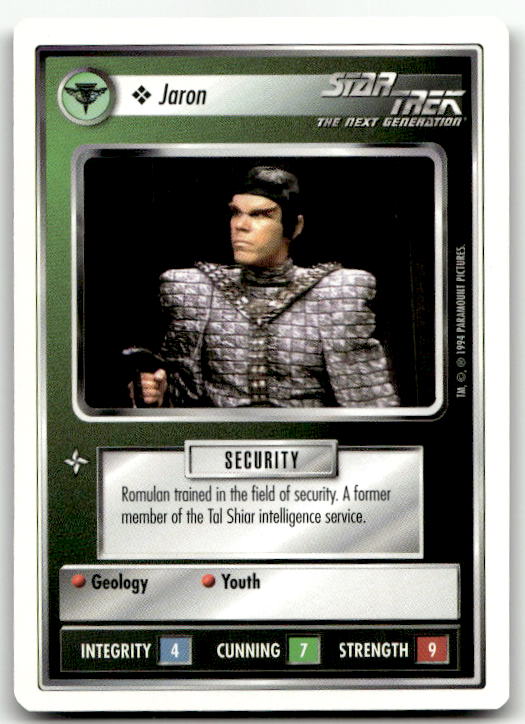 Star Trek The Next Generation | 1E Premiere 1994 White | Jaron Common