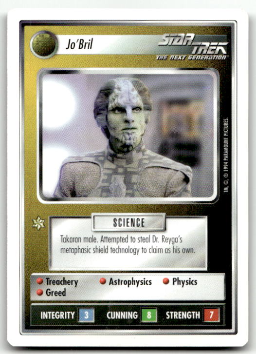 Star Trek The Next Generation | 1E Premiere 1994 White | Jo'Bril Uncommon