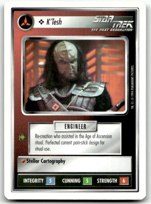 Star Trek The Next Generation | 1E Premiere 1994 White | K'Tesh Common