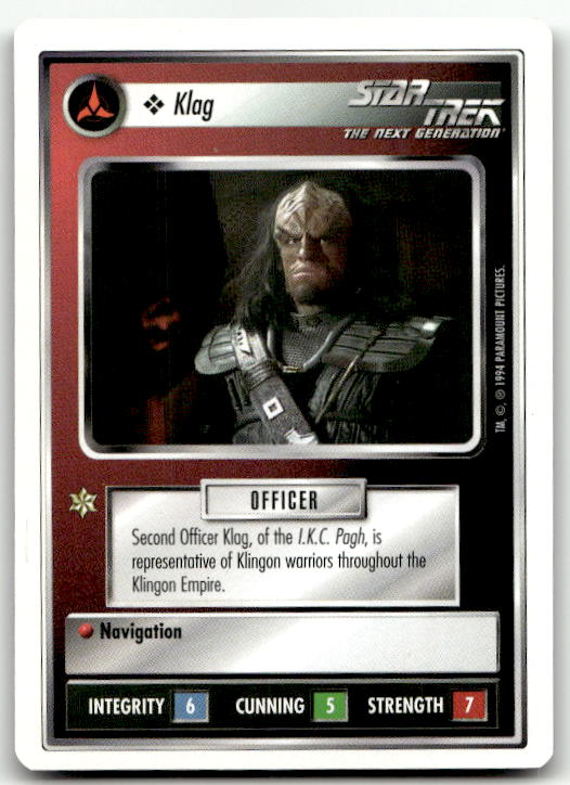 Star Trek The Next Generation | 1E Premiere 1994 White | Klag Common