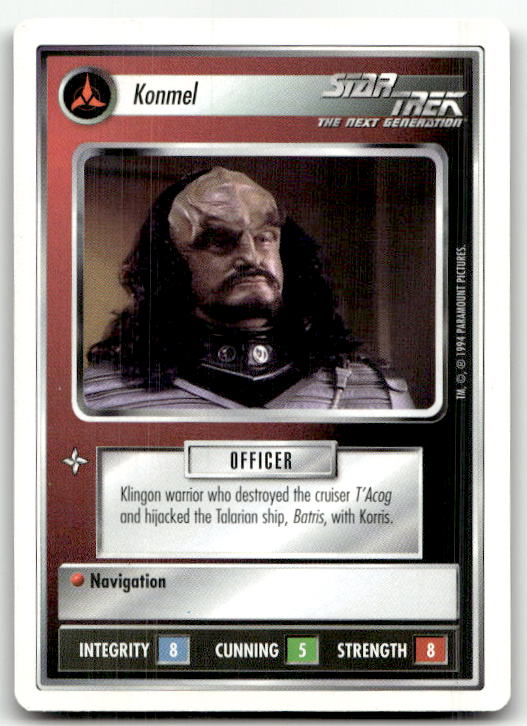 Star Trek The Next Generation | 1E Premiere 1994 White | Konmel Uncommon