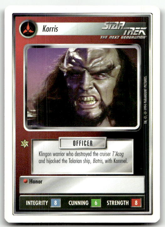 Star Trek The Next Generation | 1E Premiere 1994 White | Korris Uncommon