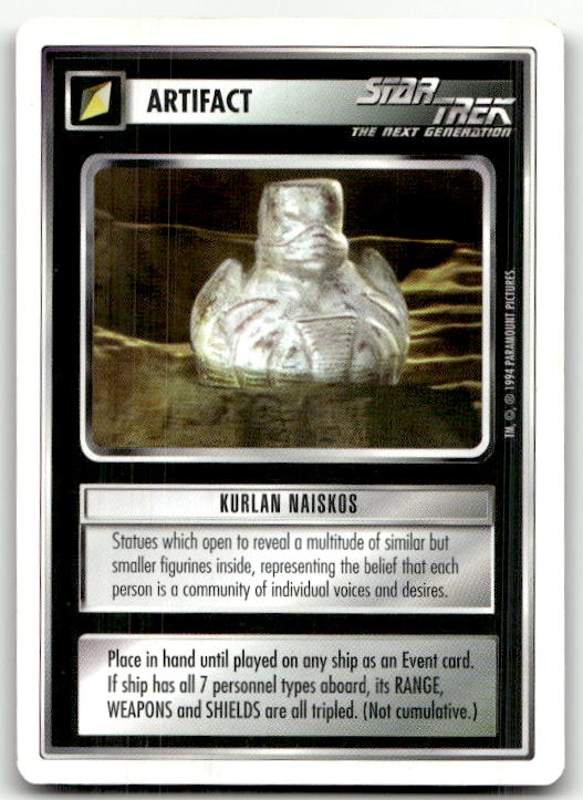 Star Trek The Next Generation | 1E Premiere 1994 White | Kurlan Naiskos Rare