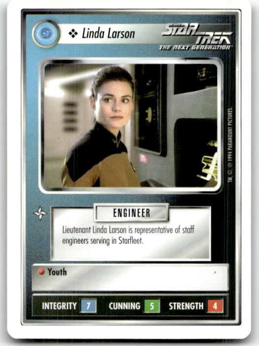 Star Trek The Next Generation | 1E Premiere 1994 White | Linda Larson Common