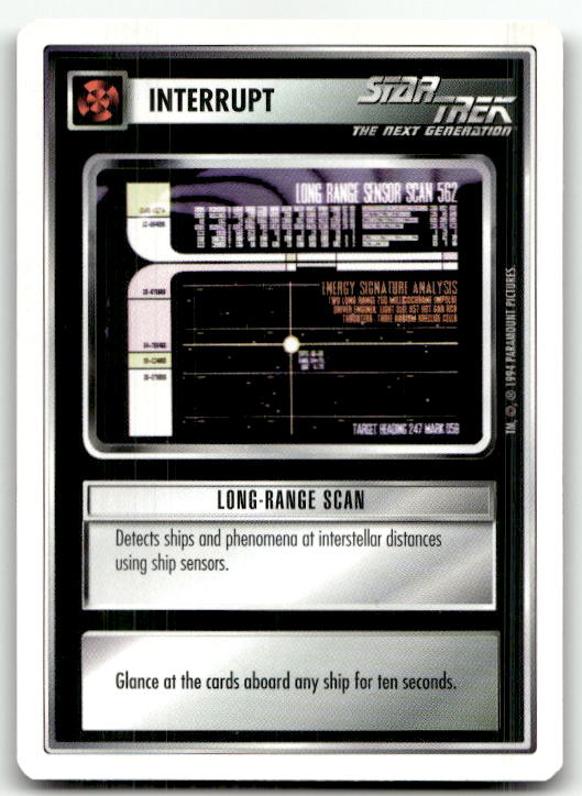 Star Trek The Next Generation | 1E Premiere 1994 White | Long-Range Scan Common
