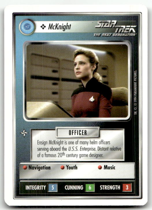 Star Trek The Next Generation | 1E Premiere 1994 White | McKnight Common