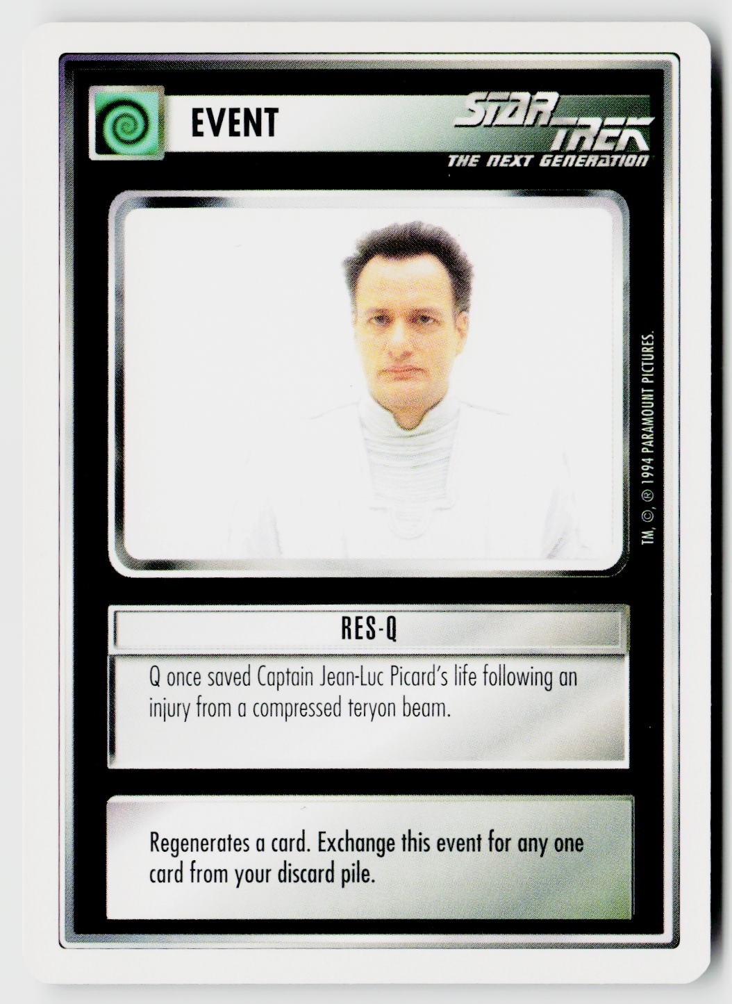 Star Trek The Next Generation | 1E Premiere 1994 White | Res-Q Common