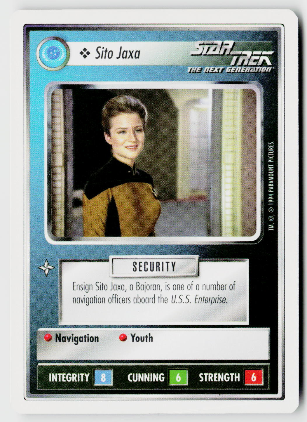 Star Trek The Next Generation | 1E Premiere 1994 White | Sito Jaxa Common