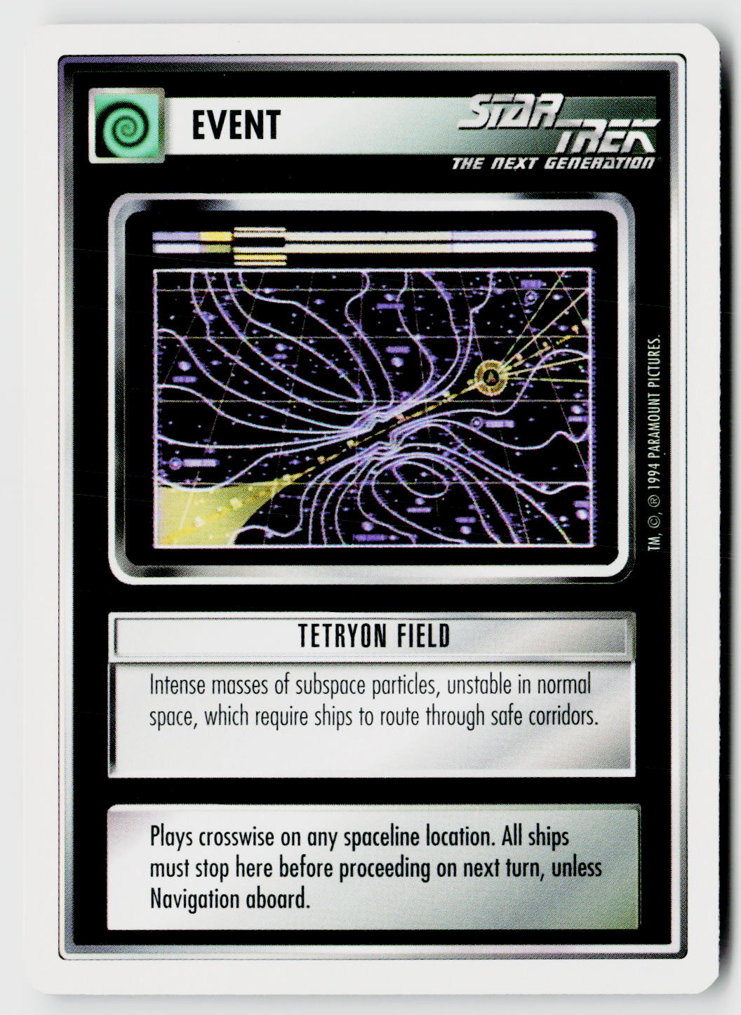Star Trek The Next Generation | 1E Premiere 1994 White | Tetryon Field Common
