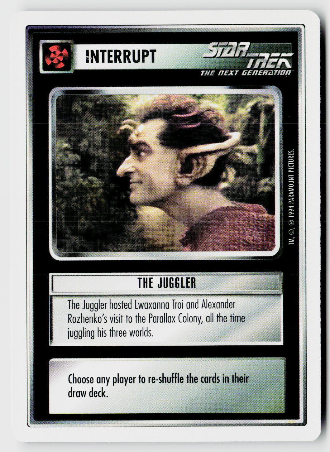 Star Trek The Next Generation | 1E Premiere 1994 White | The Juggler Uncommon